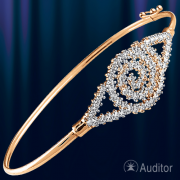 Armband Braslet russisches Gold mit Zirkon