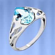 Silberring mit Topas & Fianiten