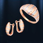 Ring & Ohrringer Bicolor