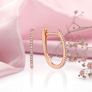 Gianni Lazzaro. Rotgoldohrringe mit Diamanten