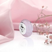 Silberanhaenger - Laeufer mit Rosenquarz