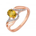 Ring mit Zultanite. Rotgold