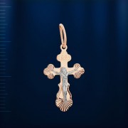 Kreuzanhänger mit Kruzifix Russisches Gold 585 in Deutschland