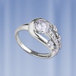  Ring aus Silber 925 mit Fianiten