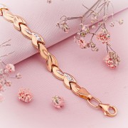 Armband aus Rotgold/Weissgold 585°