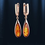 Ohrringe russisches Gold mit Bernstein 