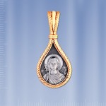 Russische Ikone Silber