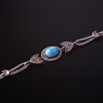 Armband mit Tuerkis Silber