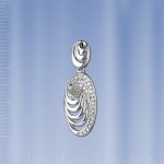 Anhaenger mit Zirkon, Silber 