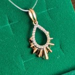 Goldanhänger 585 mit Zirkonia kaufen