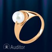 Кольцо из золота с жемчугом "Афродита"