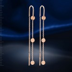  Ohrhaenger Durchzieher. Rotgold