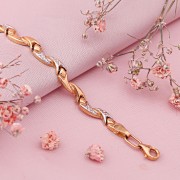 Armband aus Rotgold/Weissgold 585°