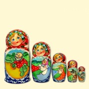 Babuschka Matreschka "Turnip" 5 Figur