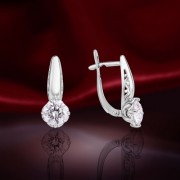 Cерьги с Камнями Swarovski® Русское Золото