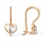 Серьги детские золотые