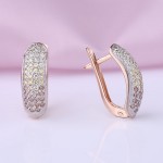 Кристаллы Swarovski&reg;. Серьги Русское золото