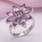 Silberring mit Amethyst 