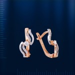 Золотые серьги с бриллиантами