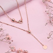 Rotgoldcollier "Kreis"