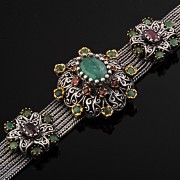 Armband mit Smaragde & Rubine