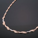 Collier russisches Gold. Bicolor