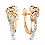 Ohrringe Rotgold 585 Zirkonia