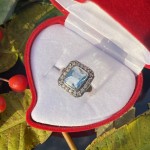 Silberring "Imperator". Topas & Zirkonia