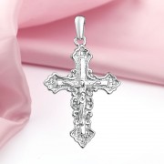 Silberner Kreuzanhaenger mit Kruzifix