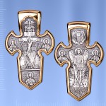  Russische Kreuz Anhaenger Silber