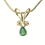 Goldanhänger mit Smaragd