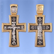Православный крест. Распятие Христово. Деисус. Вмч. Георгий Победоносец