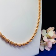 Goldkette aus russischem Gold 585 Kordel