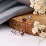 Серьги гвоздики из серебра 925 СОКОЛОВ