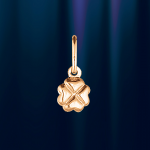 "Dreiblatt"- Anhaenger aus Rotgold