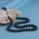 Черный морской жемчуг. Ожерелье 