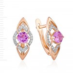  Russische Ohrringe Amethyst