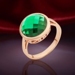 Красное золото Золотое кольцо. Swarovski®