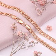 Rotgoldhalskette "Bismark"