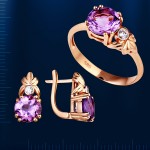  Russisches Goldschmuck Amethyst