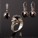 Silberset mit Fianiten