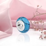 Серебряная подвеска - бегунок. Бирюза