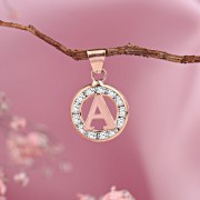 Золотая подвеска. Буква А . Фианиты Магазин › Русское Золото в Германии ...