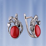 Earring russian sterling silver