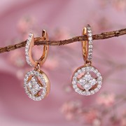 Goldohrhaenger. Diamanten