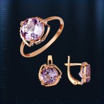  Russisches Goldschmuck Amethyst