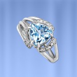 Silberring mit Topas & Fianiten