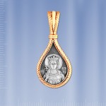 Russische Ikone Silber