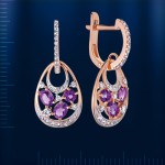 Russisches Goldschmuck Amethyst