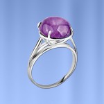 Silberring mit Amethyst 